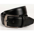 zinc alloy buckles black pu leather belt